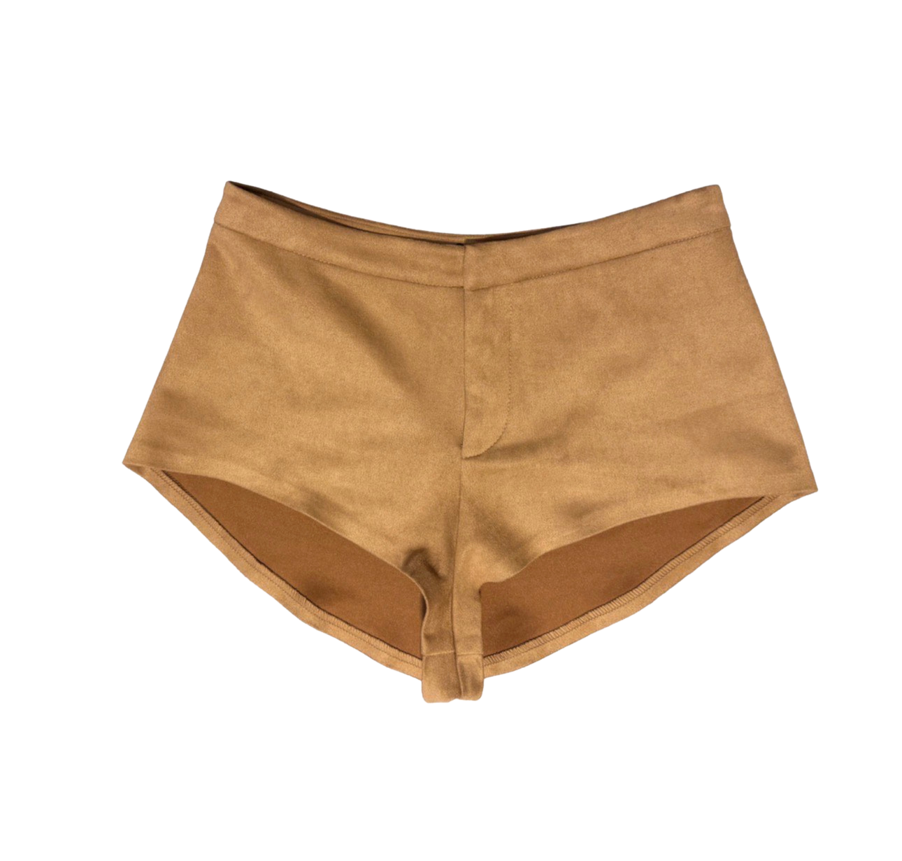 Suede Shorts Tan